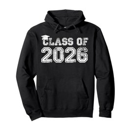 Class Of 2026 Shirt Senior 2026 Graduation Pullover Hoodie