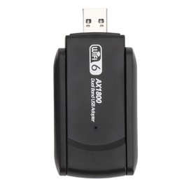 USB WiFi 6 Adapter 1800Mbps 2.4G 5G Dual Band Wireless Network Adapter for Windows 10 11