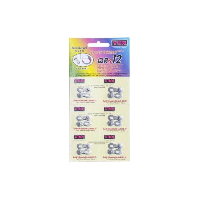 YABAN Chain Links - 12 Speed, 5.25mm, 6pcs per card