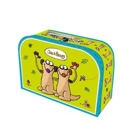 Trötsch Jan and Henry Children's Suitcase Medium Cardboard Travel Suitcase Children's Play Case (Jan & Henry)