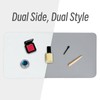 DAWNTREES Makeup Mat for Vanity,27.6"x13.8",Dual-Sided Leather Vanity Mat, Easy to