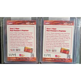 Heavy Trading Cards #12 Oscar Ferdinand Mayer RC /99 Base and Bacon Variant /49