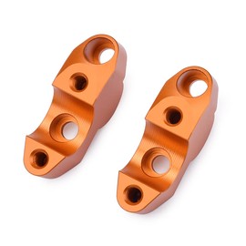 HRuizq Motorcycle Handlebar Riser Clamp, Increase Motorcycle HandlebarHeight compatible with KTM duke 390 250 200 125 duke390 (Orange)