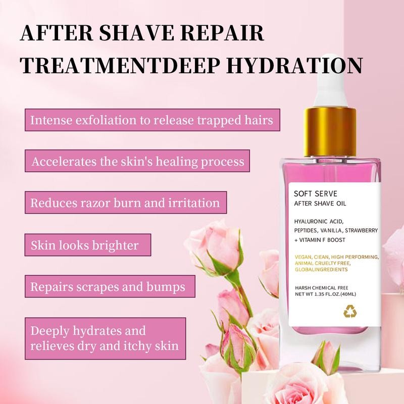 Soft Serve After Shave Oil - Strawberry & Vanilla Scent:_Strawberry