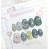 Kingyosukui handmade nail tips - Short Round Square / 킨교스쿠이