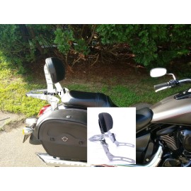 JMei Sissy Bar Backrest with Luggage Rack For Kawasaki Vulcan 900 VN 900 09 to 23 USA