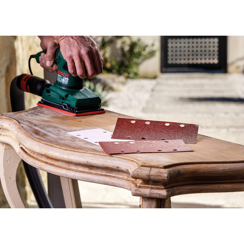 Bosch 25-teiliges Schleifblatt-Set für Schwingschleifer, Körnung 240, 2607017108