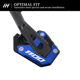 MotHeart Side Stand Magnification for CRF1100L Africa Twin/CRF 1100L Africa-Twin Adventure Sports 2019-2026 Motorcycle Stand Pad Side Stand Base Plate Accessories (Blue)