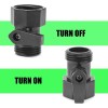 Unbranded 4 Pack 3/4" Garden Hose Shut off Valve,1-Way Restricted-Flo