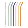 AMZSOCKETS Reusable Glass Straws - 9" L x 8 mm