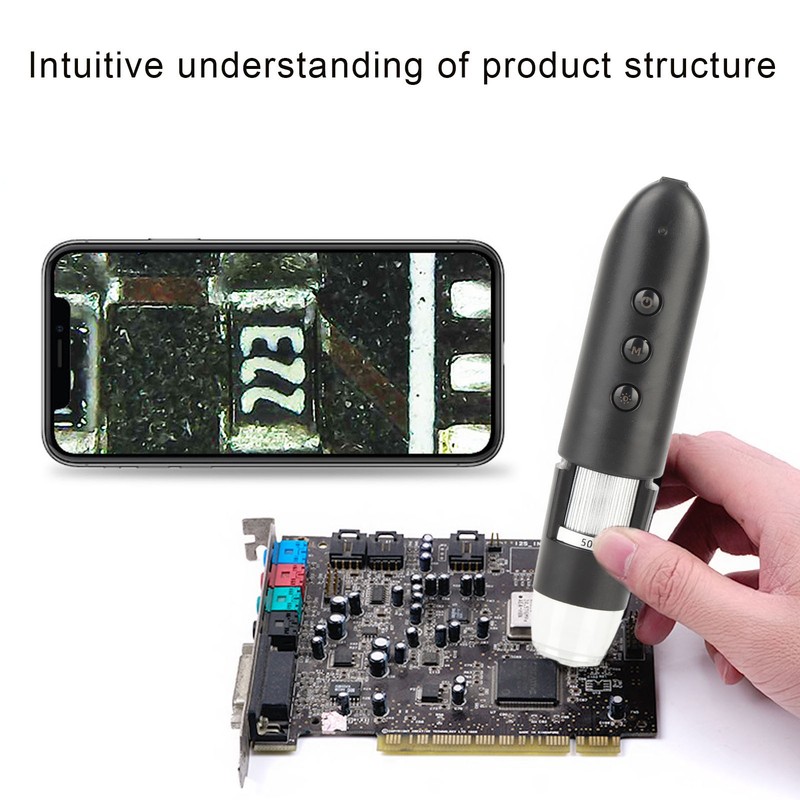 WIFI 500X Scalp Detector Skin Hair Diagnosis Analyzing High Definition