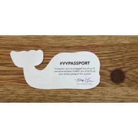 Vineyard Vines NEW Vineyard VINES Football REFEREE PINK Whale STICKER Laptop YETI Car DECAL