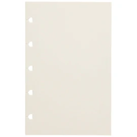 Filofax Pocket Plain Notes for Refillable Notebook - White