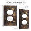 Medieval Of Two Wolves 1 Gang Single Duplex Light Switch