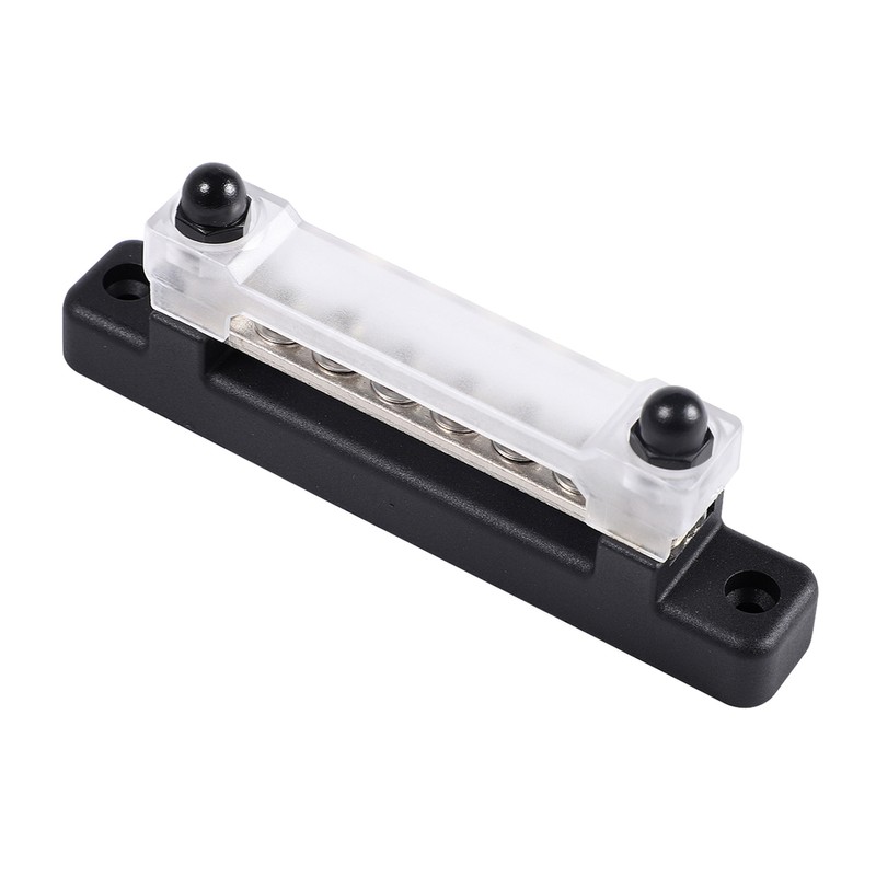 6 Terminal Single-row Bus Bar 150A BusBar Block with Cover,