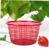 Totority 10pcs Plastic Fruit Picking Basket Lightweight Strawberry Berry Baskets