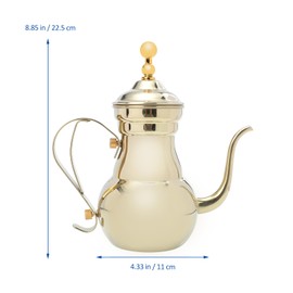 Zerodeko Arabic Coffee Pot Sauce Stainless Steel