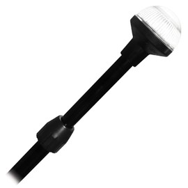 SeaSense 26” - 48” LED Stern Light - Range of 2 Nautical Miles - Easily Adjustable, Stowable Black EDC Light for Boats, Kayaks, Canoes, Pontoons & Fishing Vessels up to 39 Feet (Base Not Included)