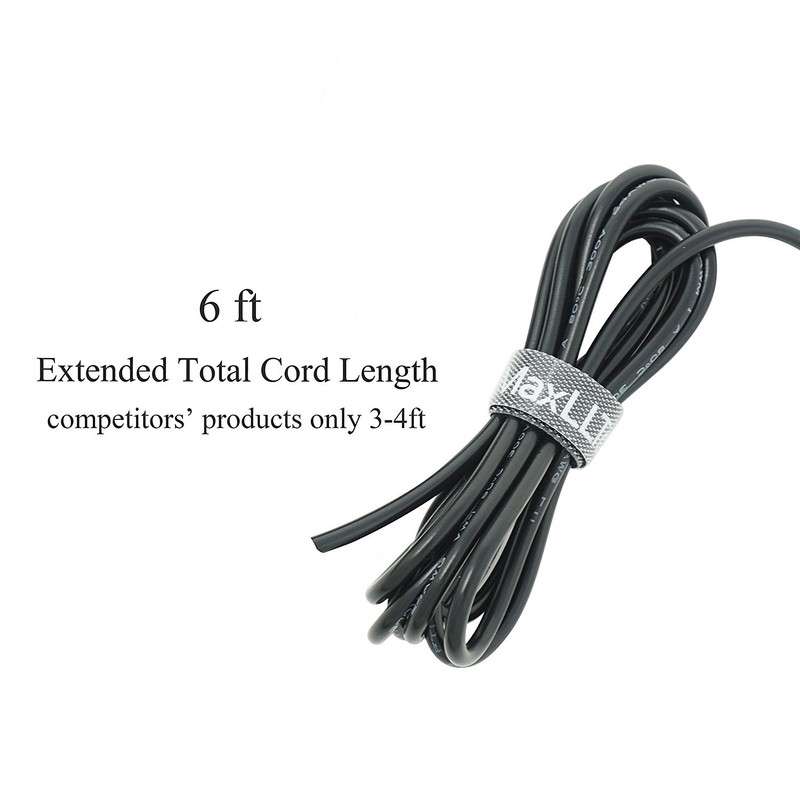 MaxLLTo 6Ft Extra Long Replacement 12V 2A AC/DC Wall Power