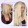 Tape in Hair Extensions Human Hair Bleach Blonde 20Inch 50g