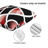 Weiscode Black and Red Throw Pillow Covers 18x18 Inch Set