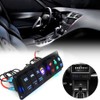 6 Gang Toggle Rocker Switch Panel Colorful LED Voltmeter for