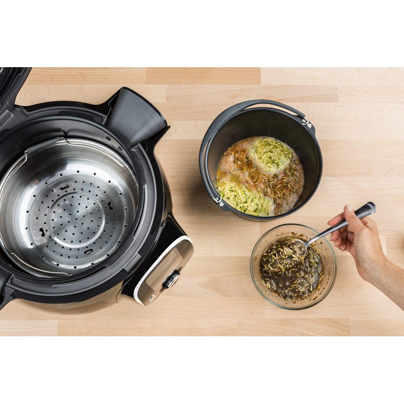 Moulinex XA609001 Kuchenform, 18 cm, für Cookeo, Antihaftbeschichtung, Silikongriff