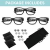 3Pack Reading Glasses with Lights Led Readers with Lights Reading