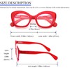 REAVEE 3 Pack Oversized Cat Eye Reading Glasses for Women
