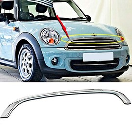 Molding Chrome Front Grille Hood Trim Compatible For Mini Cooper 2009-2015 R55 R56 R58 R59