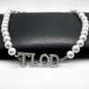 Top Ladies of Distinction Sorority Imitation Pearl Letter TLOD Necklace
