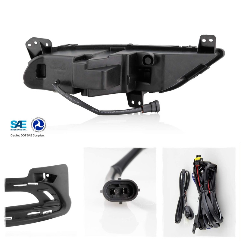 AKKON - Fits 2015-2020 Chrysler 300 Full LED Chrome Fog