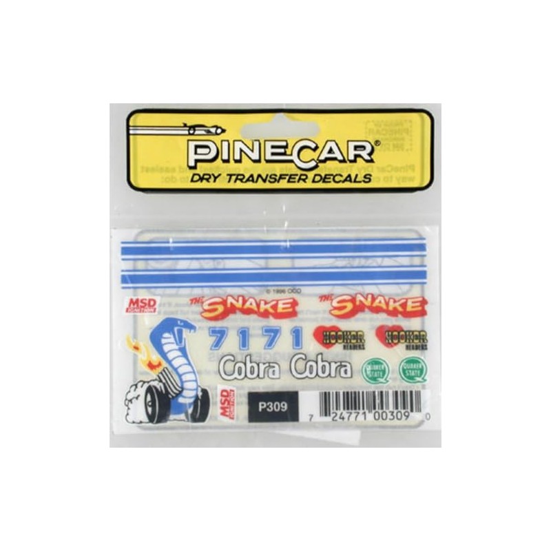 Pinecar 309 Dry Transfer Cobra