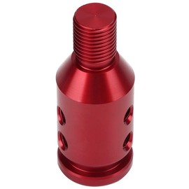 Car Gear Shift Knob Adapter, Universal Car Gear Shift Knob Adapter for Shift Lever Unthreaded 12x1.25(Red)