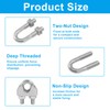 Aracombie 10 Pack 5/16 Inch M8 Stainless Steel Wire Rope