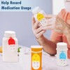 6 Pack Medication Pill Tracker Pill Reminder with Ties Reusable