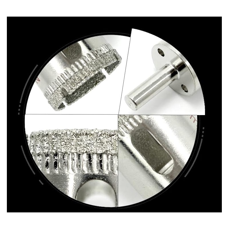 Diamond Drill Bits for Glass, 6 PCS 1/2" Diamond Hole