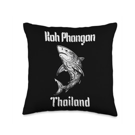 Koh Phangan Thailand, Shark Souvenir, Underwater Life Throw Pillow