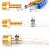 Brass 3/8" NPT Male to 3/8" Hose Barbed Fittings, 2PCS