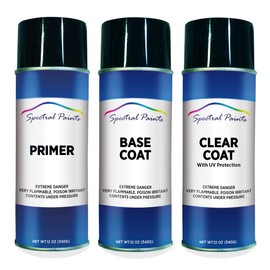 Spectral Paints Compatible/Replacement for Hyundai T8S Symphony Air Silver Metallic 12 oz. Aerosol Primer Spray Paint and Clear Coat