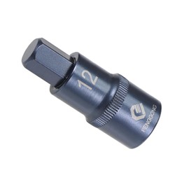 CoCud Hex Bit Socket, H12 Bit 1/2 Inch Drive 2 Inch Length, Star S2 Alloy Steel Cr-V Socket, Blue - (Applications: for Fasteners)