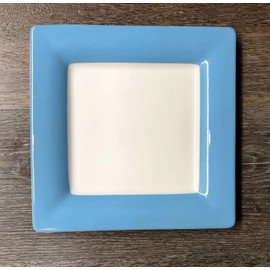 Villeroy & Boch Wonderful World Blue Square Salad Plate ~new~