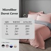 J.Din Blush Pink and Grey Plain Dyed Duvet Cover -