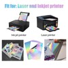 10 Sheets A4 Holographic Sticker Paper Printable Vinyl Quick Dry