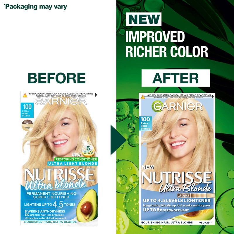 Garnier Nutrisse 100 Extra Light Blonde Permanent Hair Dye