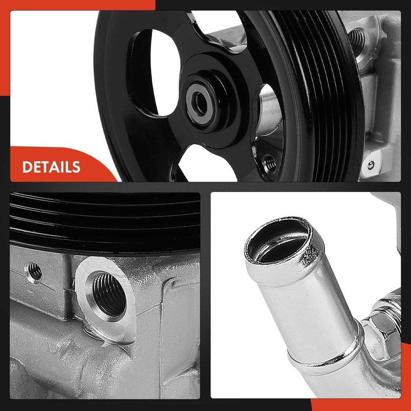 A-Premium Power Steering Pump, with Pulley, Compatible with Mitsubishi Lancer