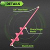 SYITCUN Auger Drill Bit for Planting - 1.6"X16.5" Heavy-Duty Garden