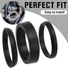 Baeruuss Carburetor Intake Manifold Gasket Set, Black Rubber, for Harley