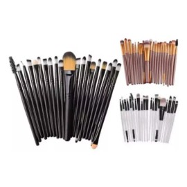 B&B Set De 20 Brochas Neón Para Maquillaje Dama Cosmético