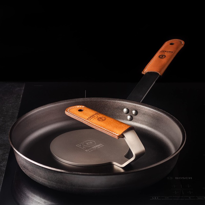 Kockums Jernverk Smash Burger Press with Leather Handle - Smashburger